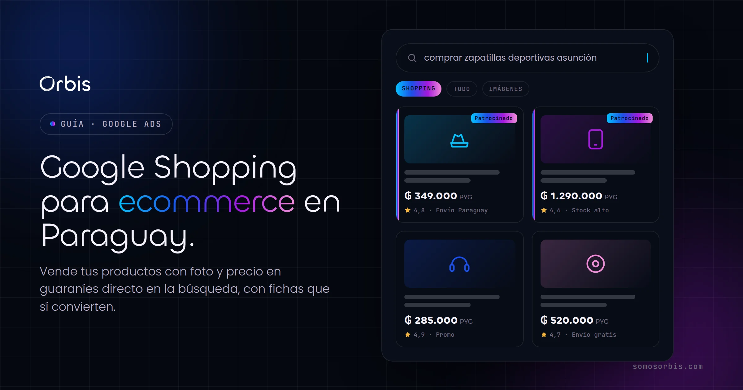 Google Shopping para ecommerce en Paraguay: vende productos con fotos y precios en PYG