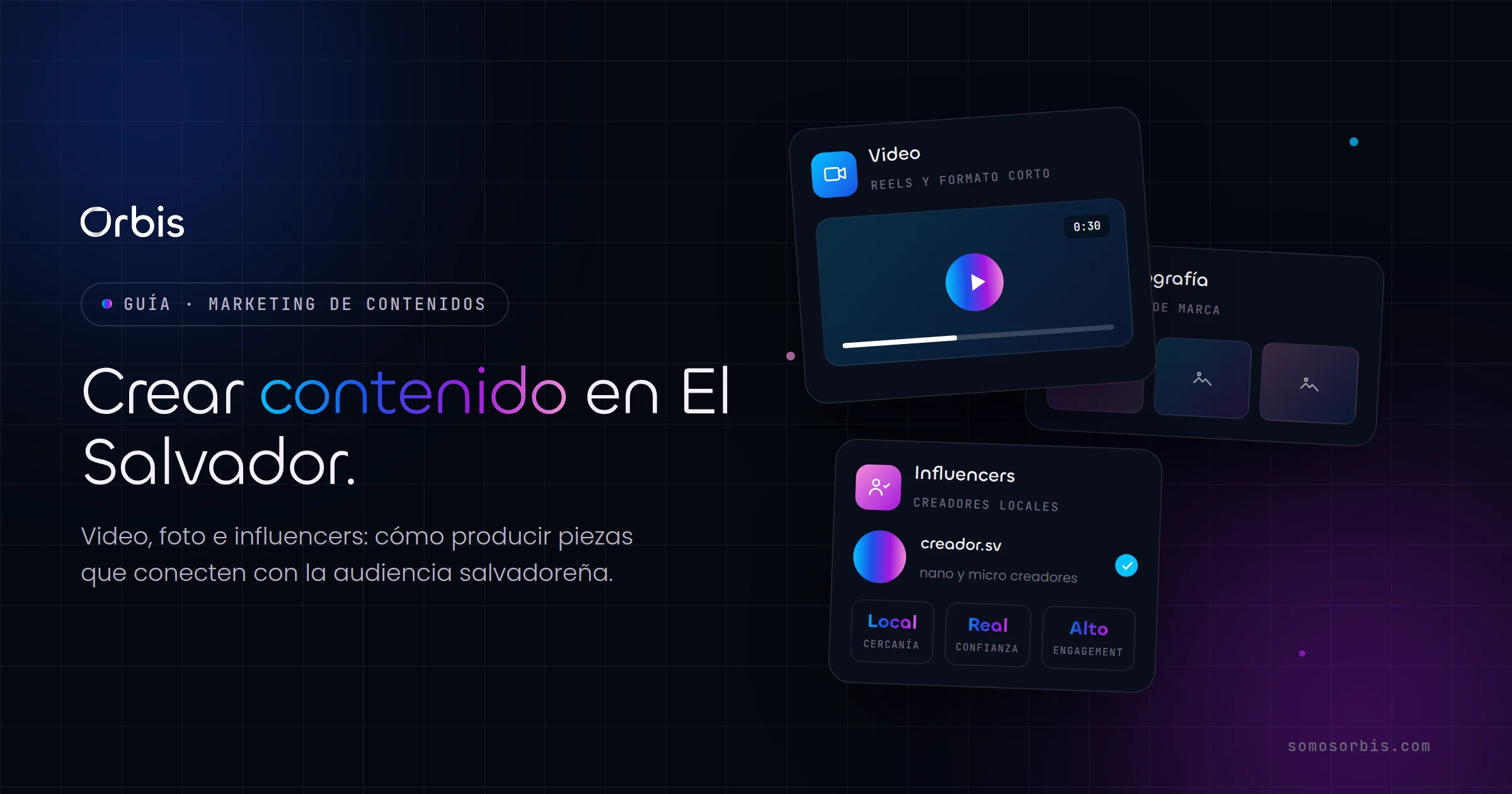 Guía de creación de contenido en El Salvador: video, foto e influencers