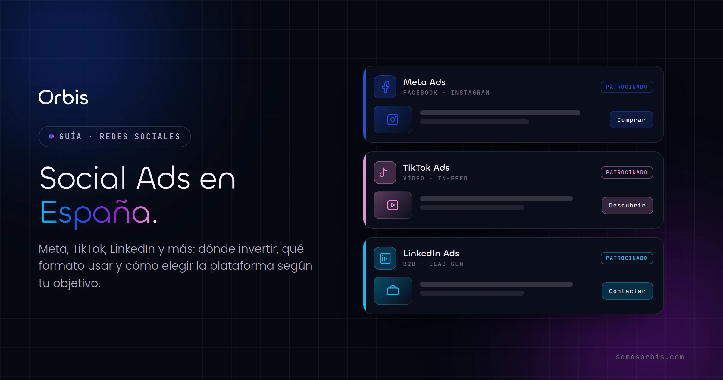 Guía de Social Ads en España: Meta, TikTok, LinkedIn y más