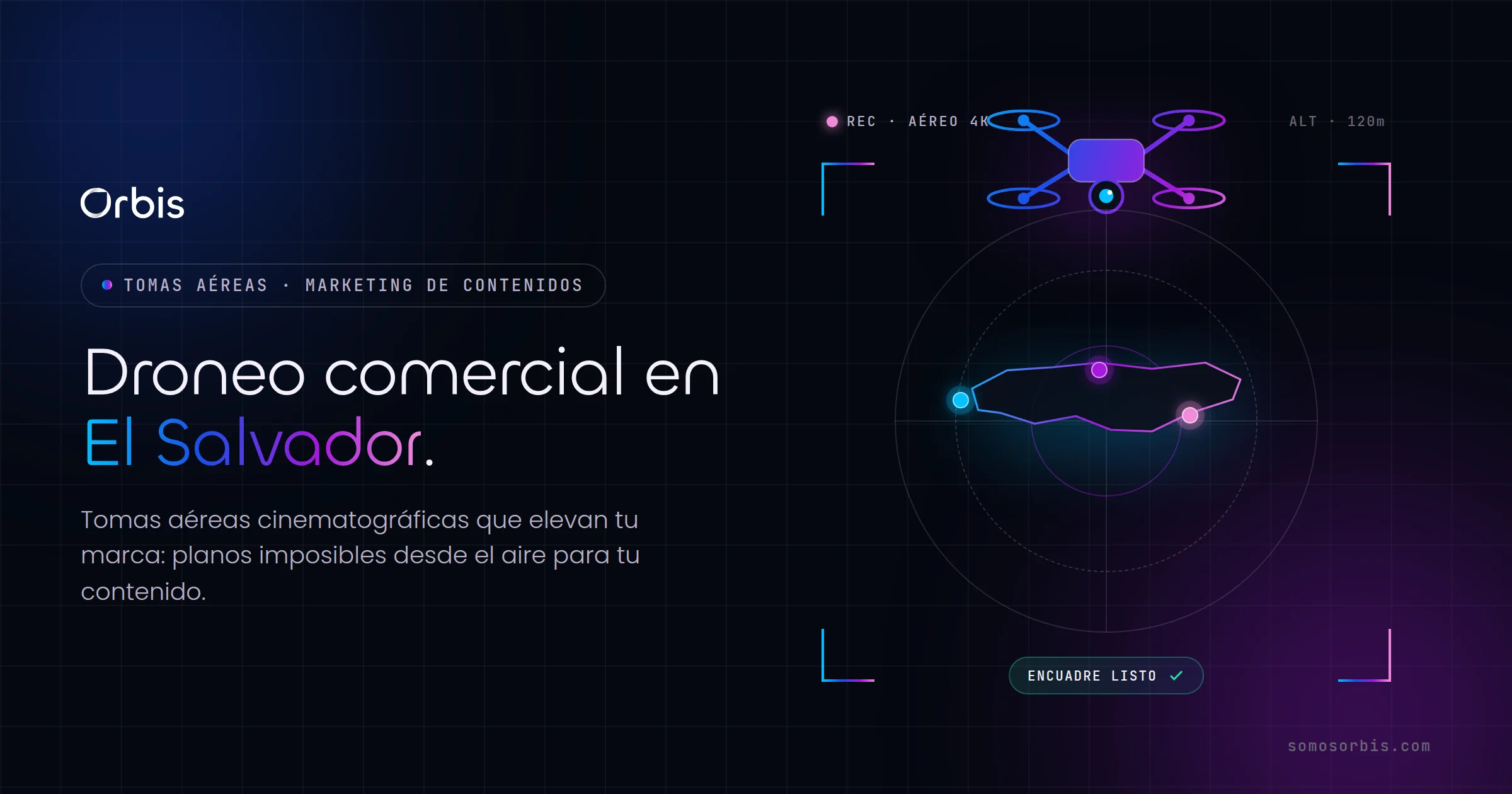 Droneo comercial en El Salvador: tomas aéreas para tu marca
