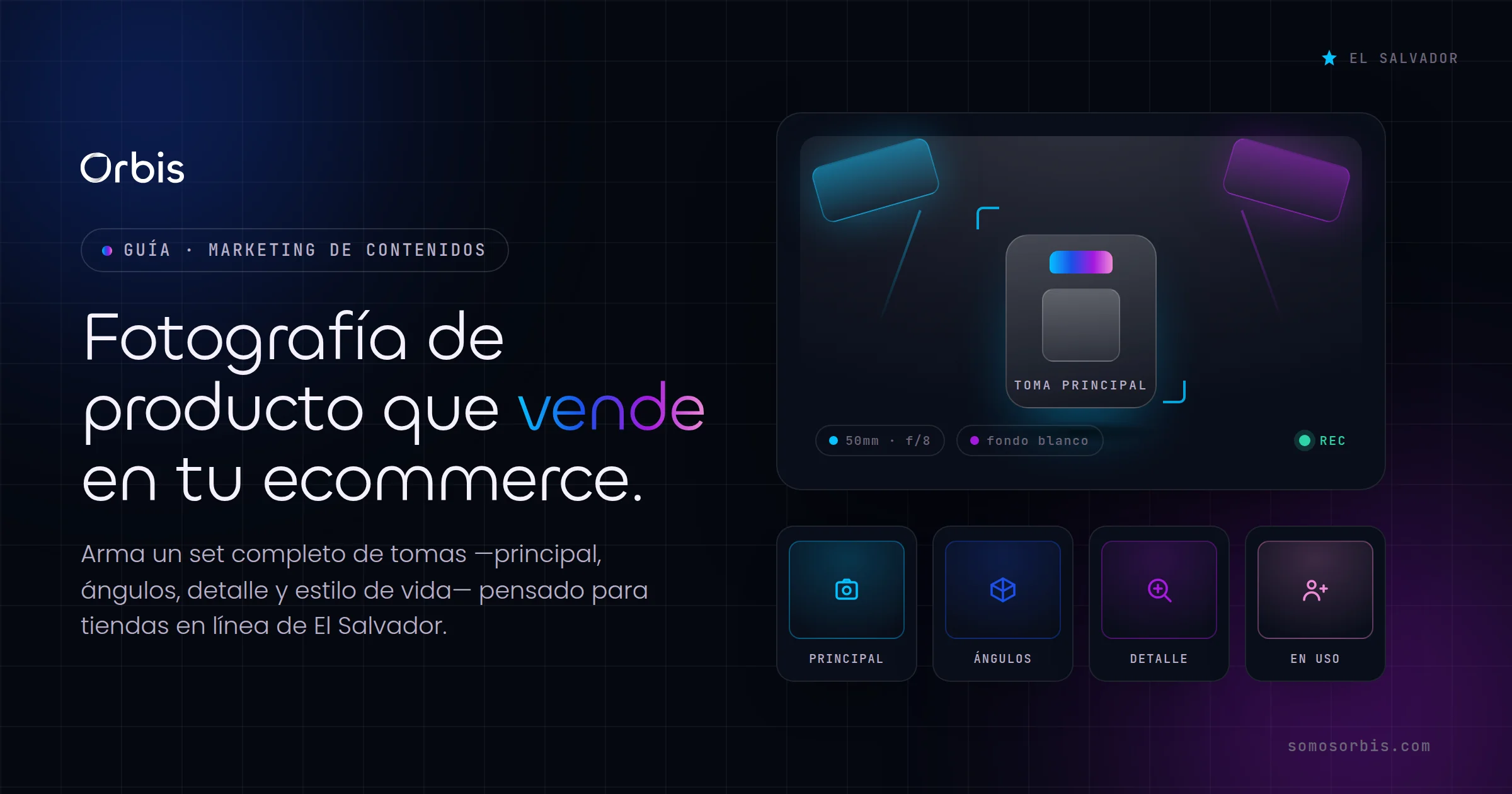 Fotografía de producto para ecommerce en El Salvador