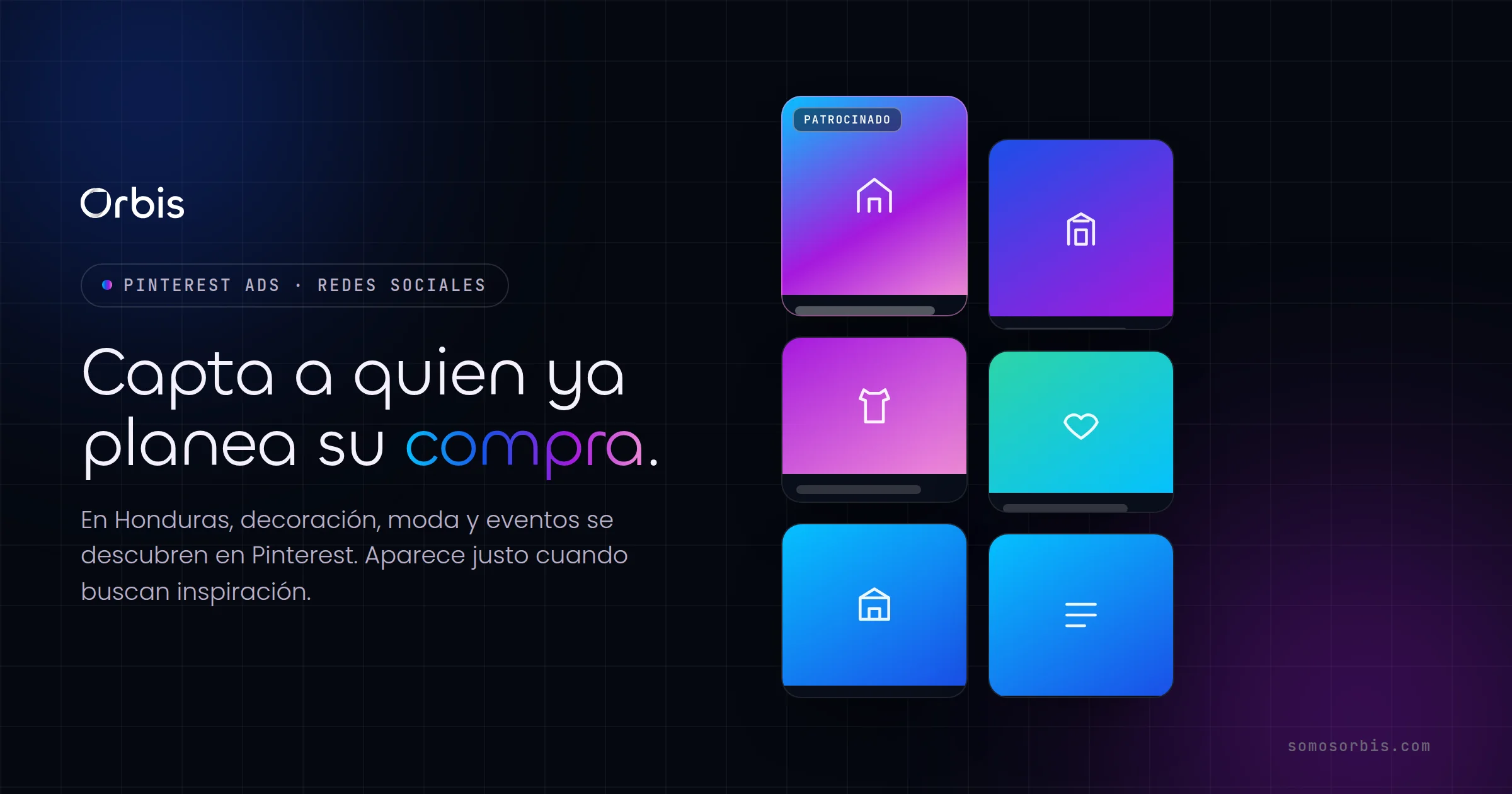 Pinterest Ads en Honduras: capta a quienes planean compras de decoracion, moda y eventos