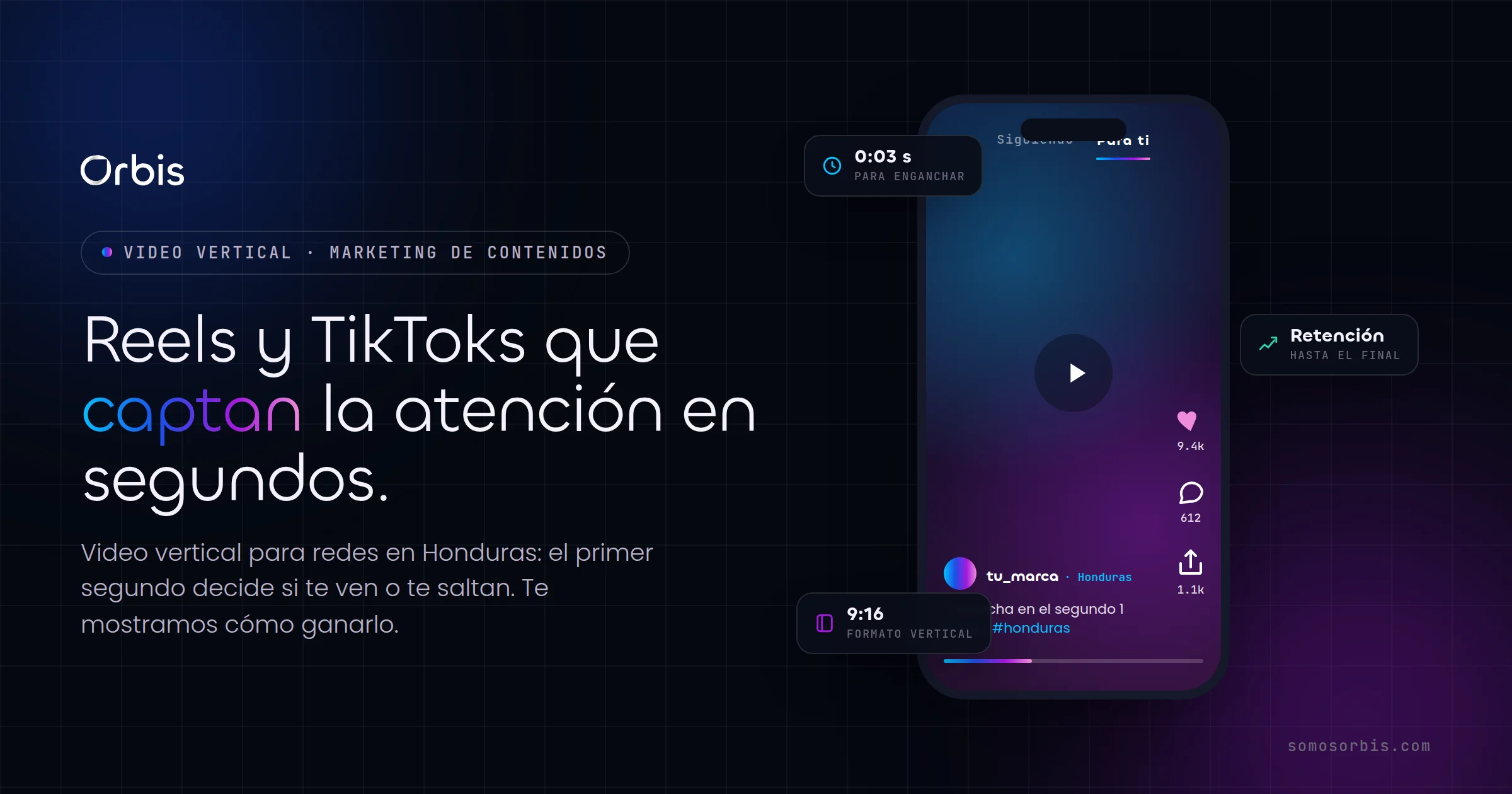 Video vertical para redes en Honduras: Reels y TikToks que captan la atención en segundos