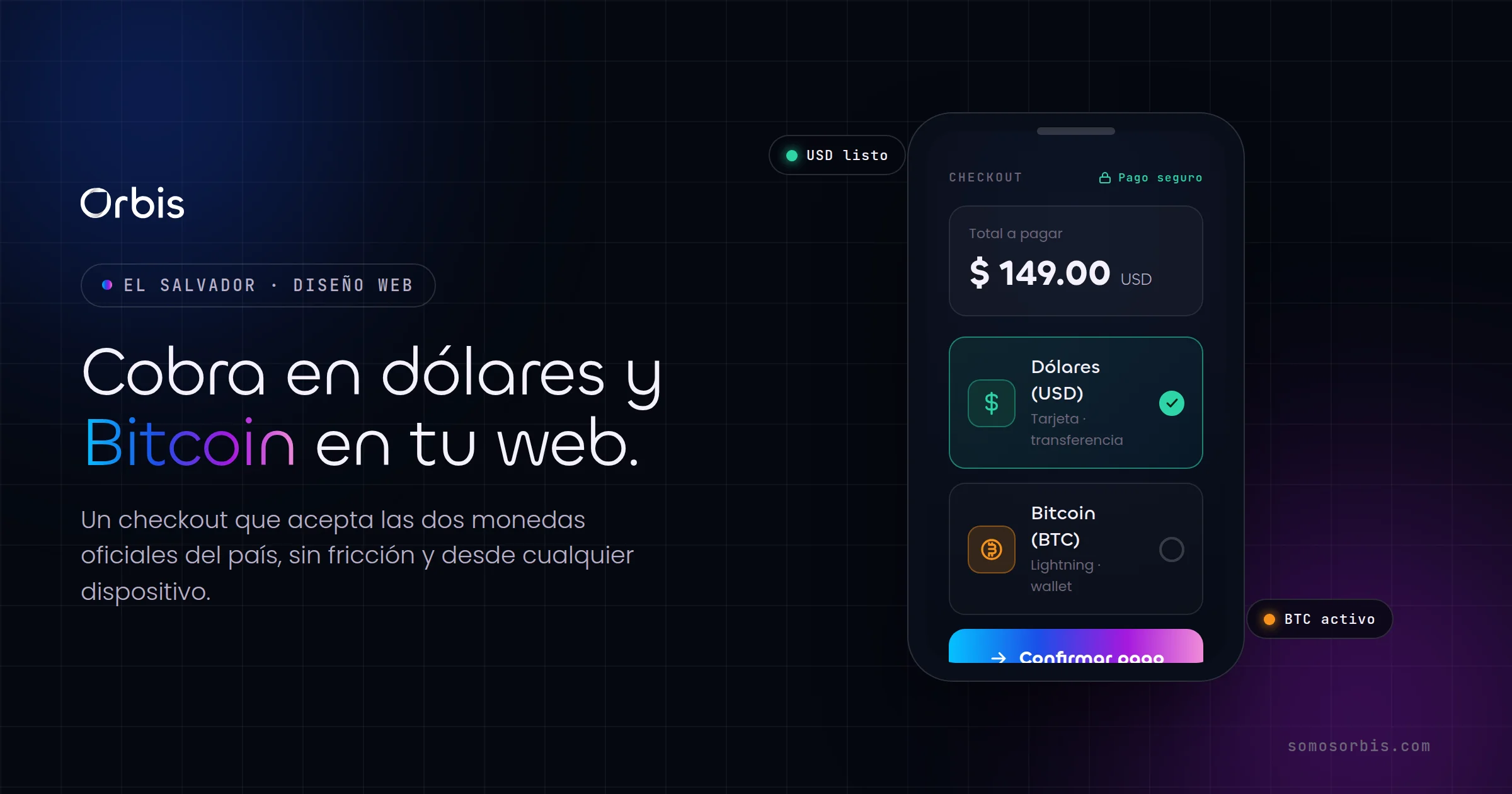 Pagos en línea en El Salvador: dólares y Bitcoin en tu sitio web