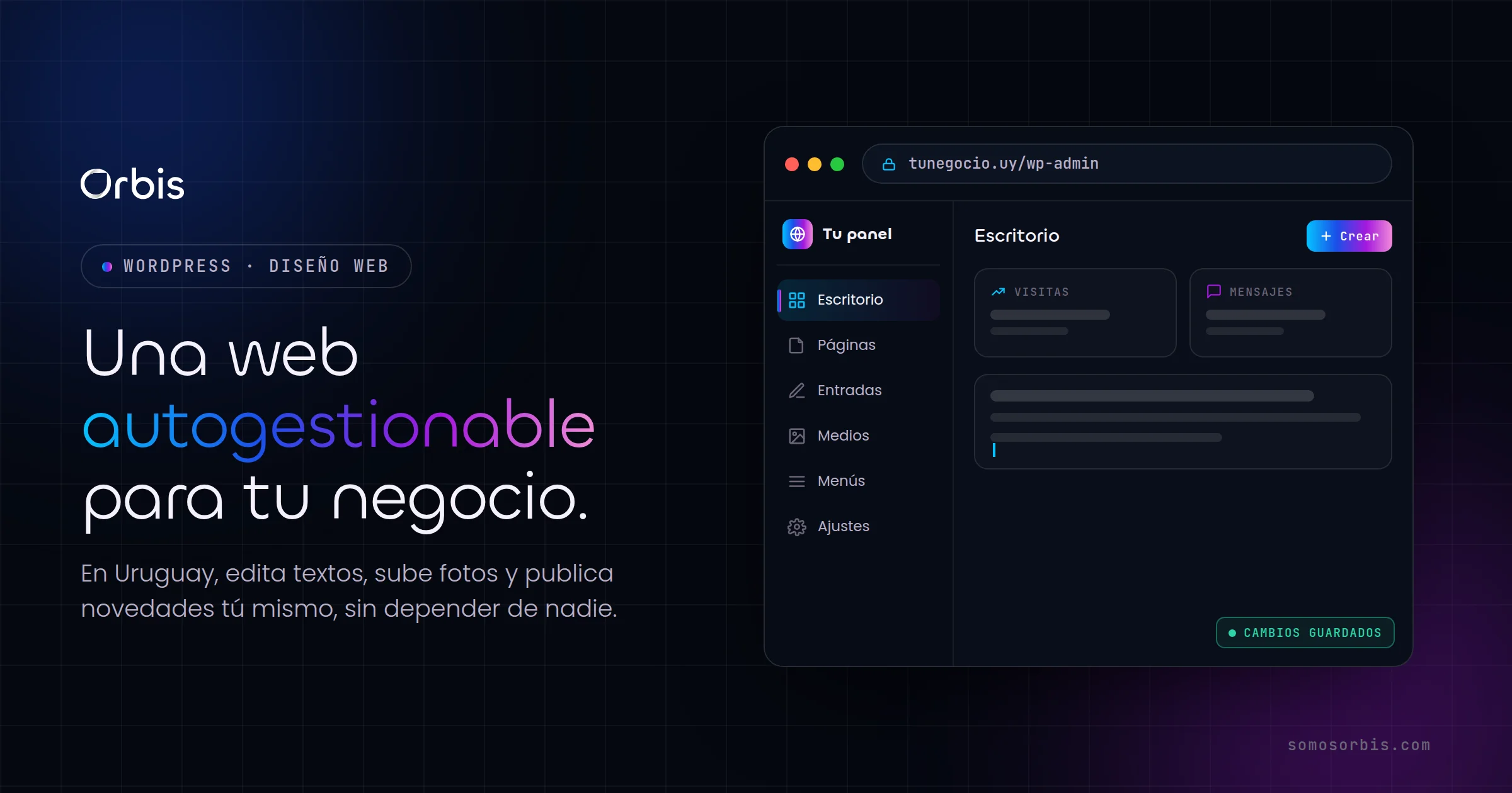WordPress en Uruguay: una web autogestionable para tu negocio
