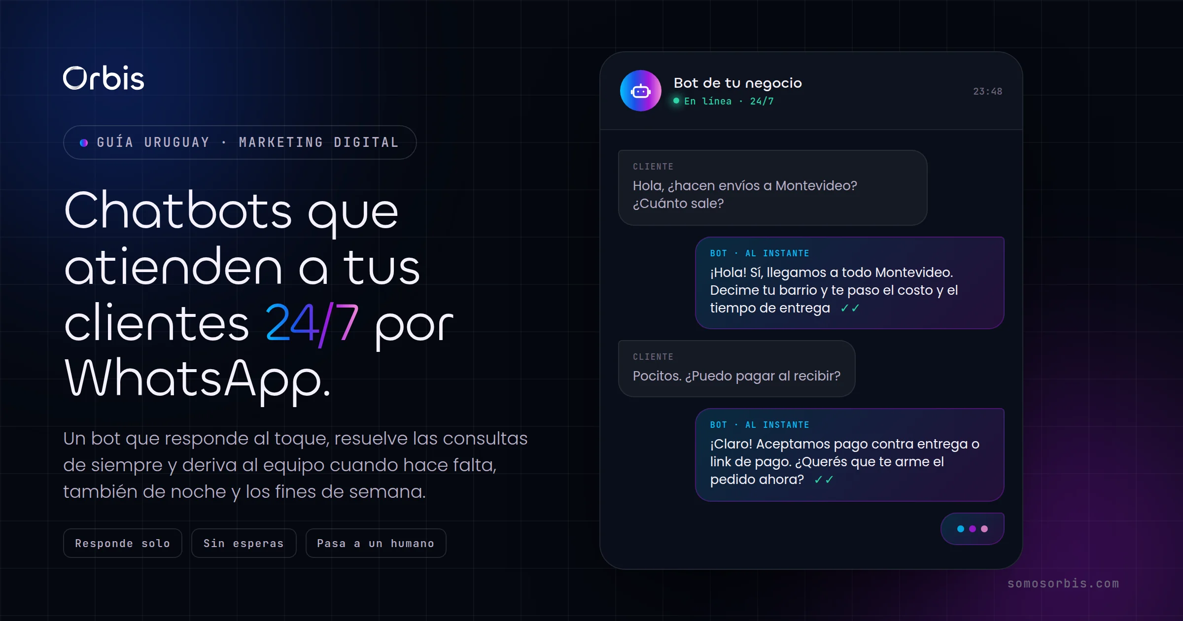 Chatbots en Uruguay: como atender clientes 24/7 por WhatsApp