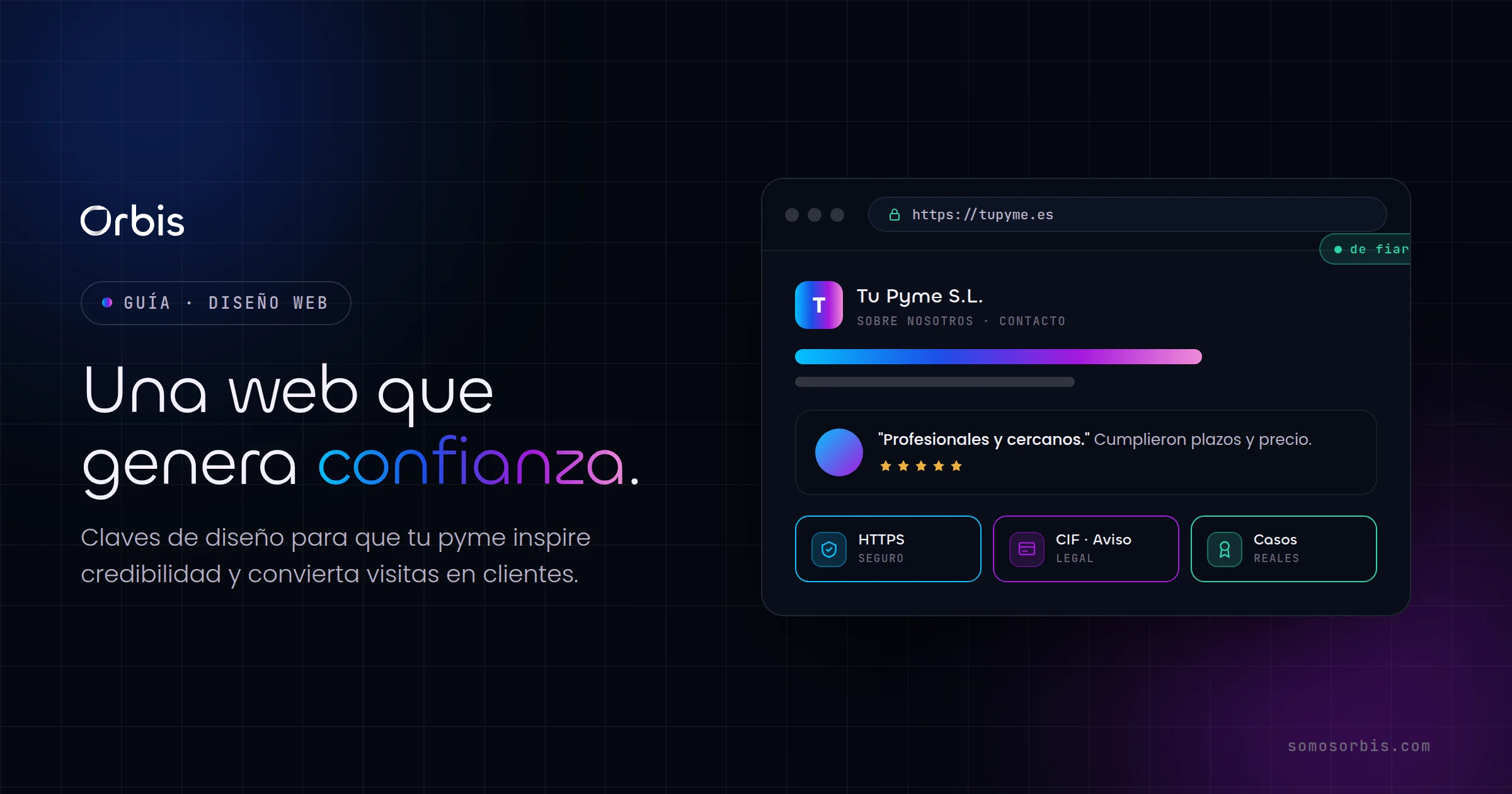 Web corporativa que genera confianza: claves para pymes espanolas