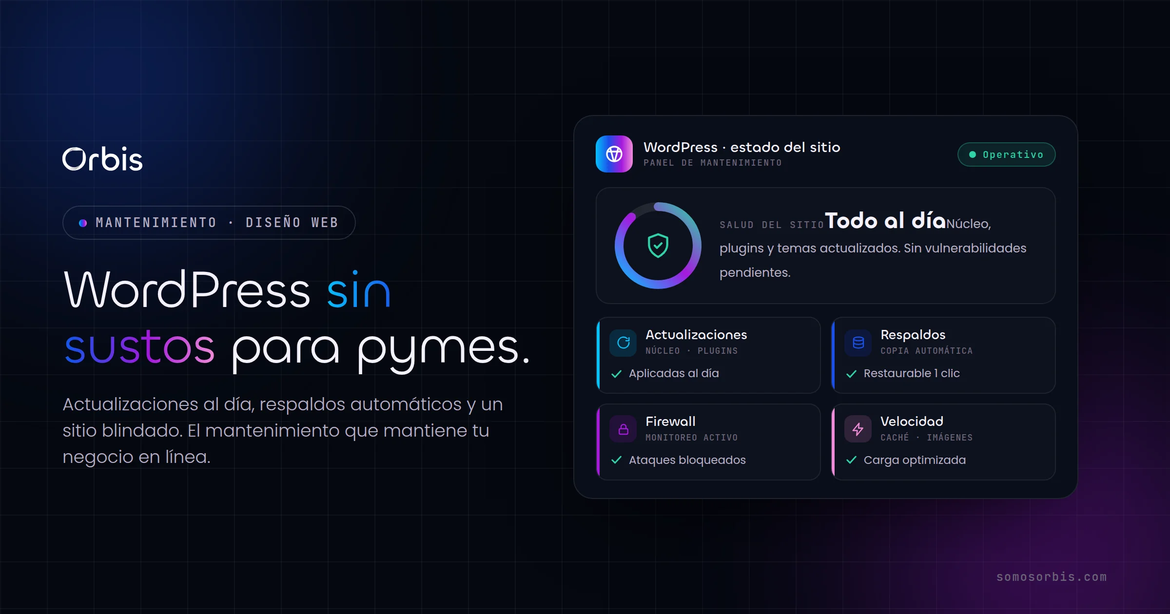 WordPress para pymes: mantenimiento y seguridad que evitan sustos