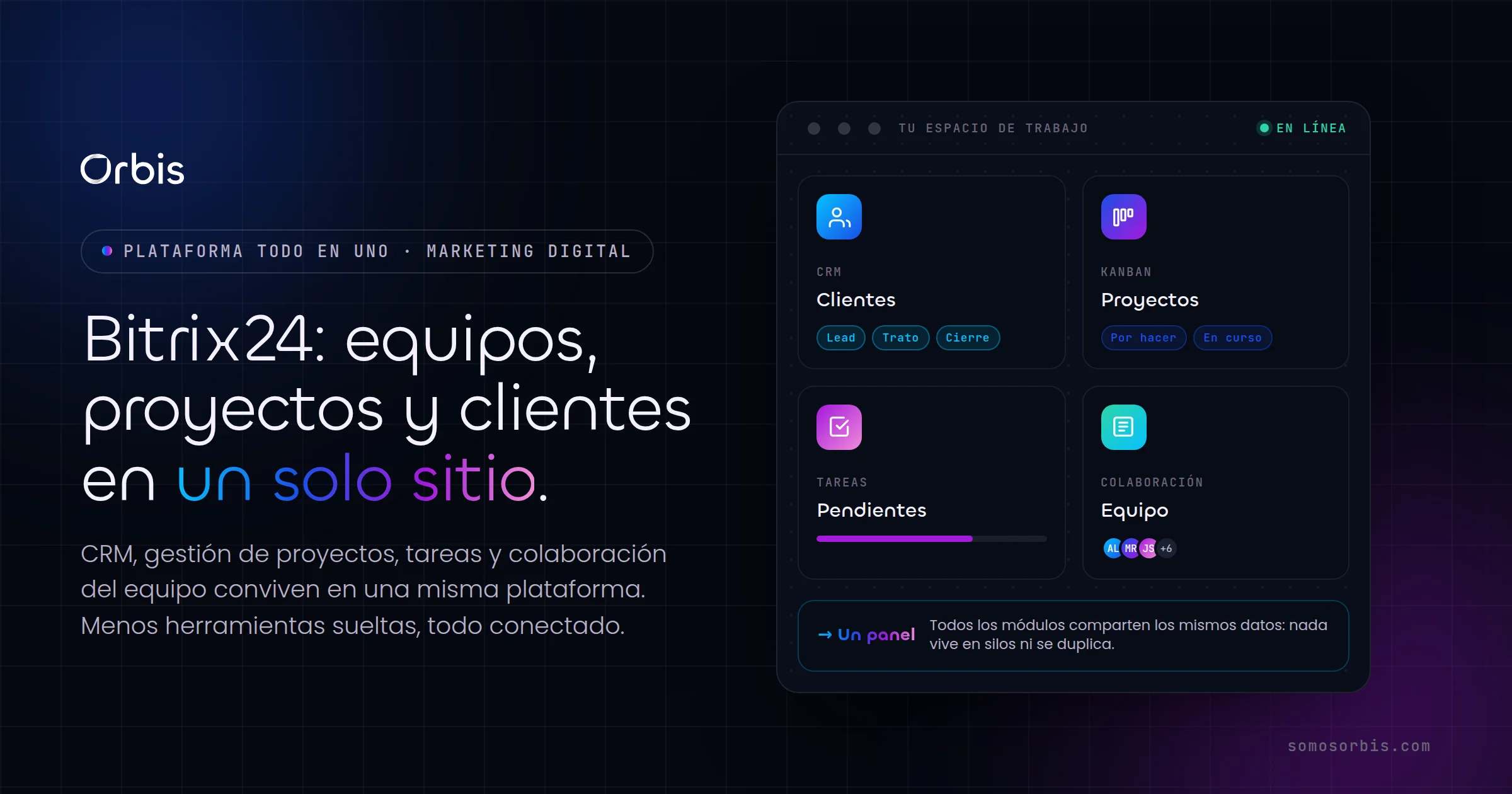 Bitrix24: gestiona equipos, proyectos y clientes desde un solo sitio