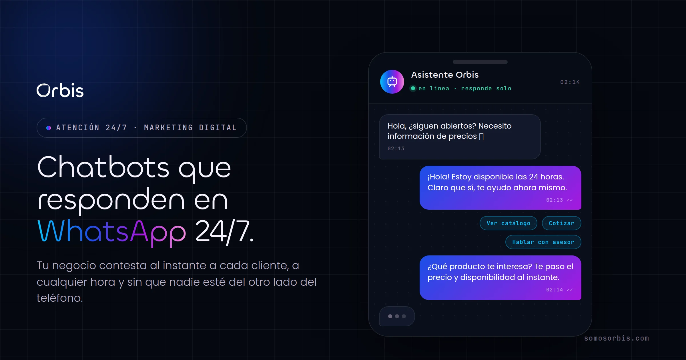 Chatbots de atención al cliente: responde en WhatsApp 24/7