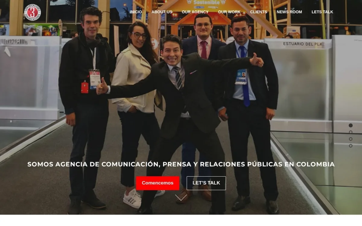 Sitio web de 3 Comunicaciones