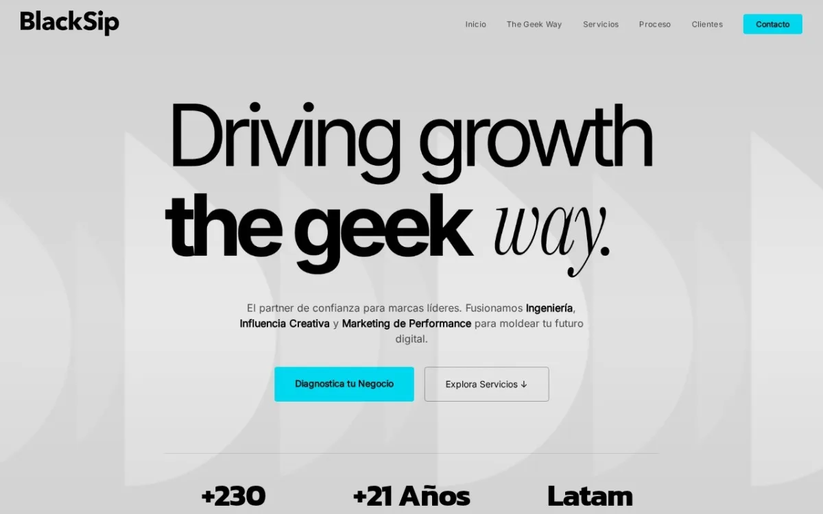 Sitio web de BlackSip