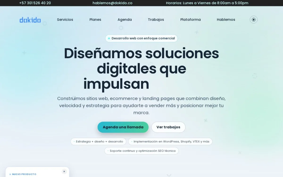 Sitio web de Dokido