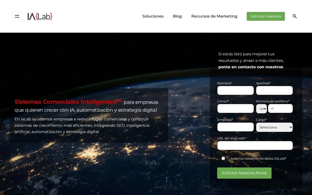 Sitio web de iaLab