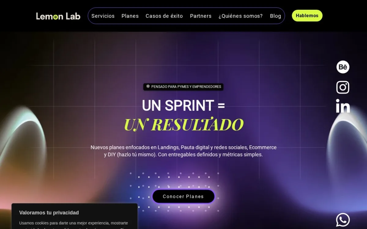Sitio web de Lemon Lab
