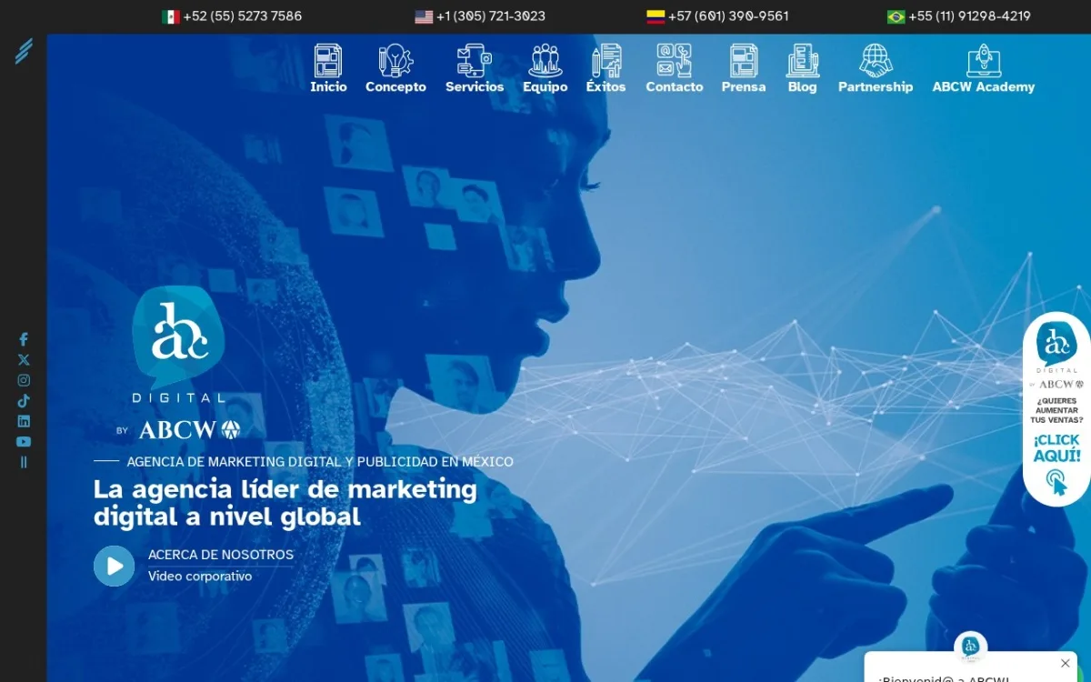 Sitio web de ABC Digital