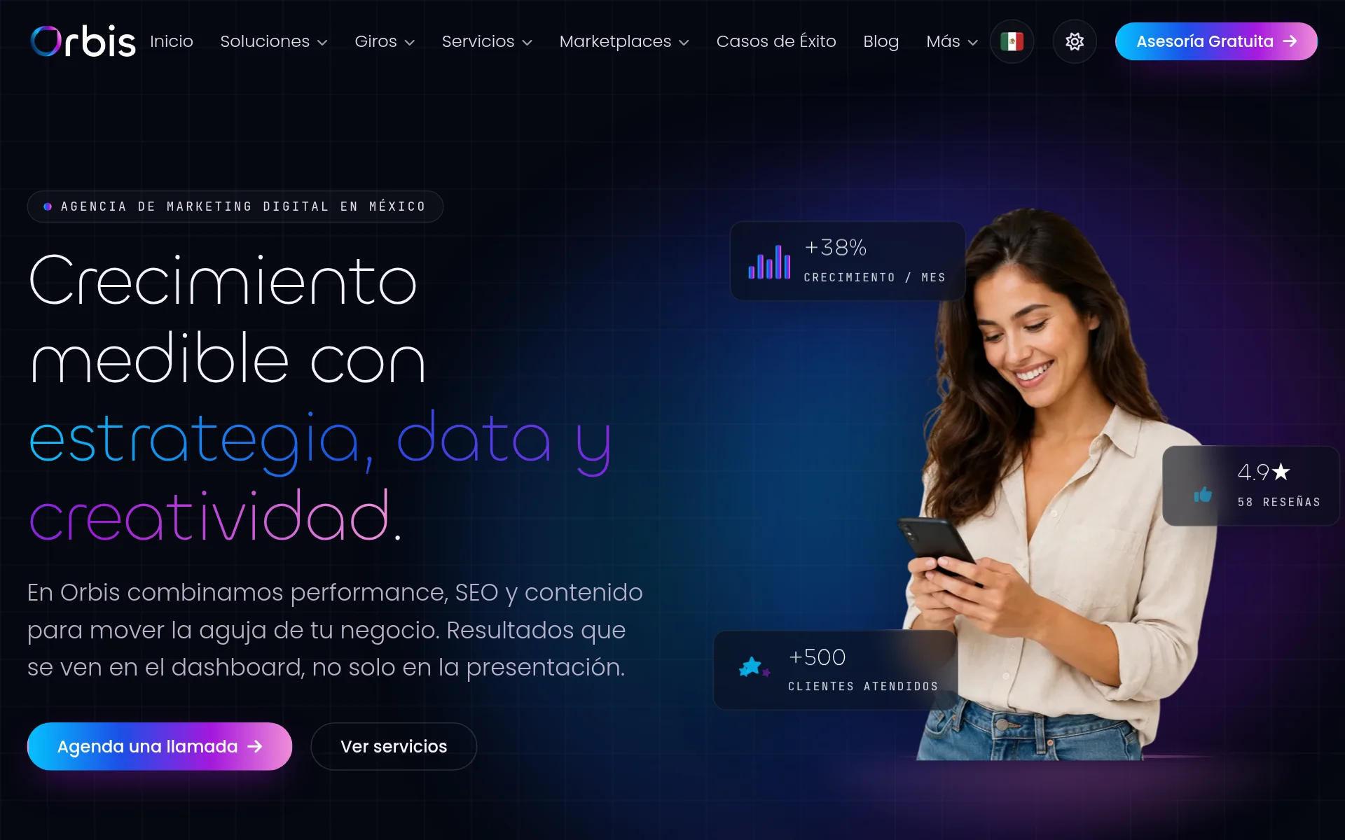 Sitio web de Agencia Orbis