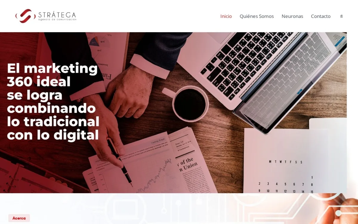 Sitio web de Agencia Stratega