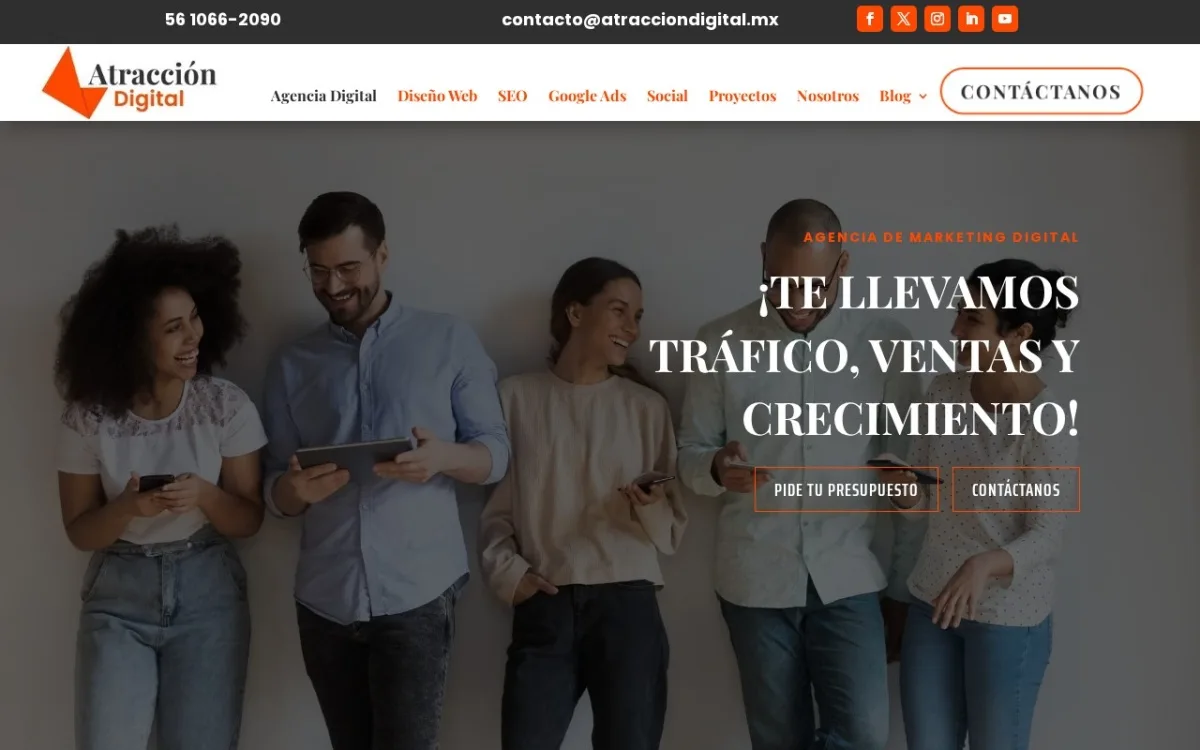 Sitio web de Atracción Digital