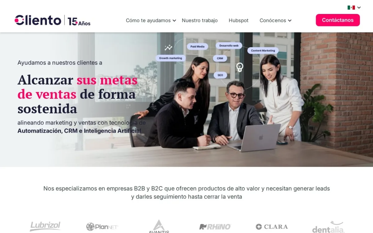Sitio web de Cliento