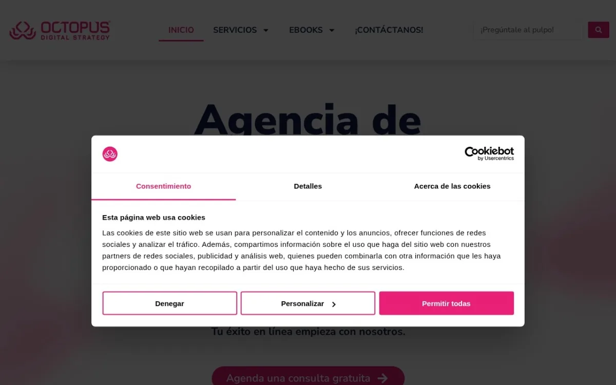 Sitio web de Octopus