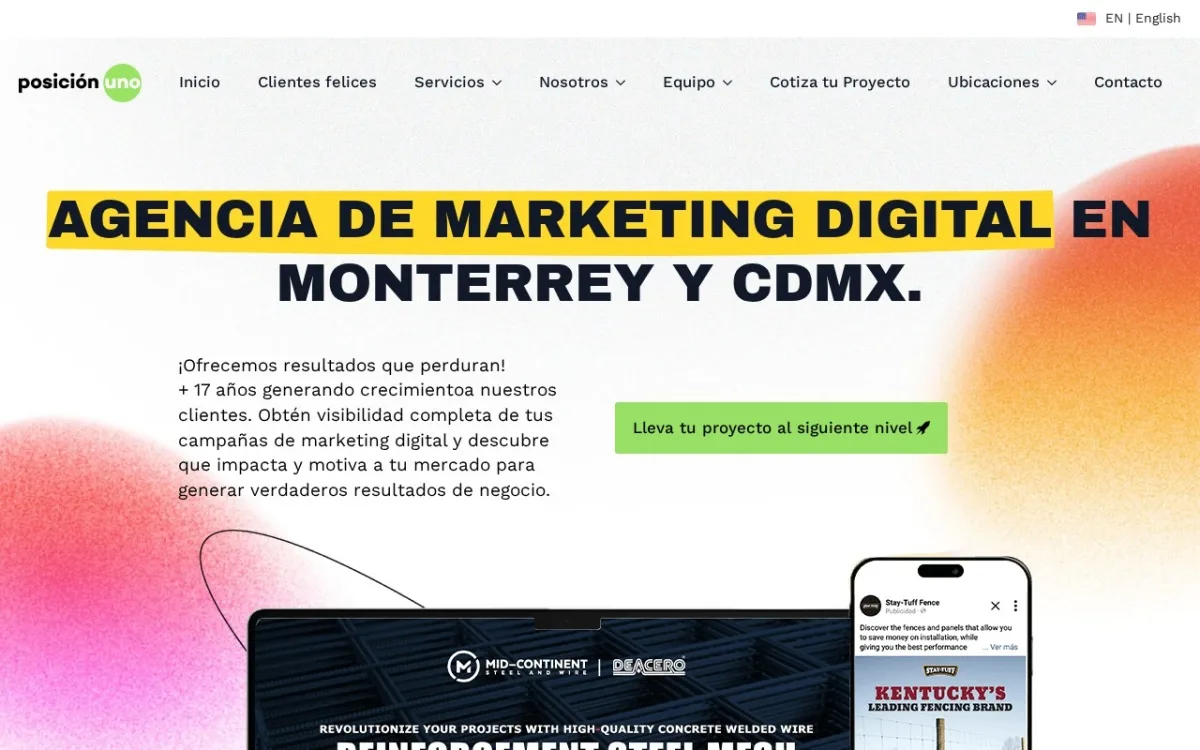Sitio web de Posición Uno