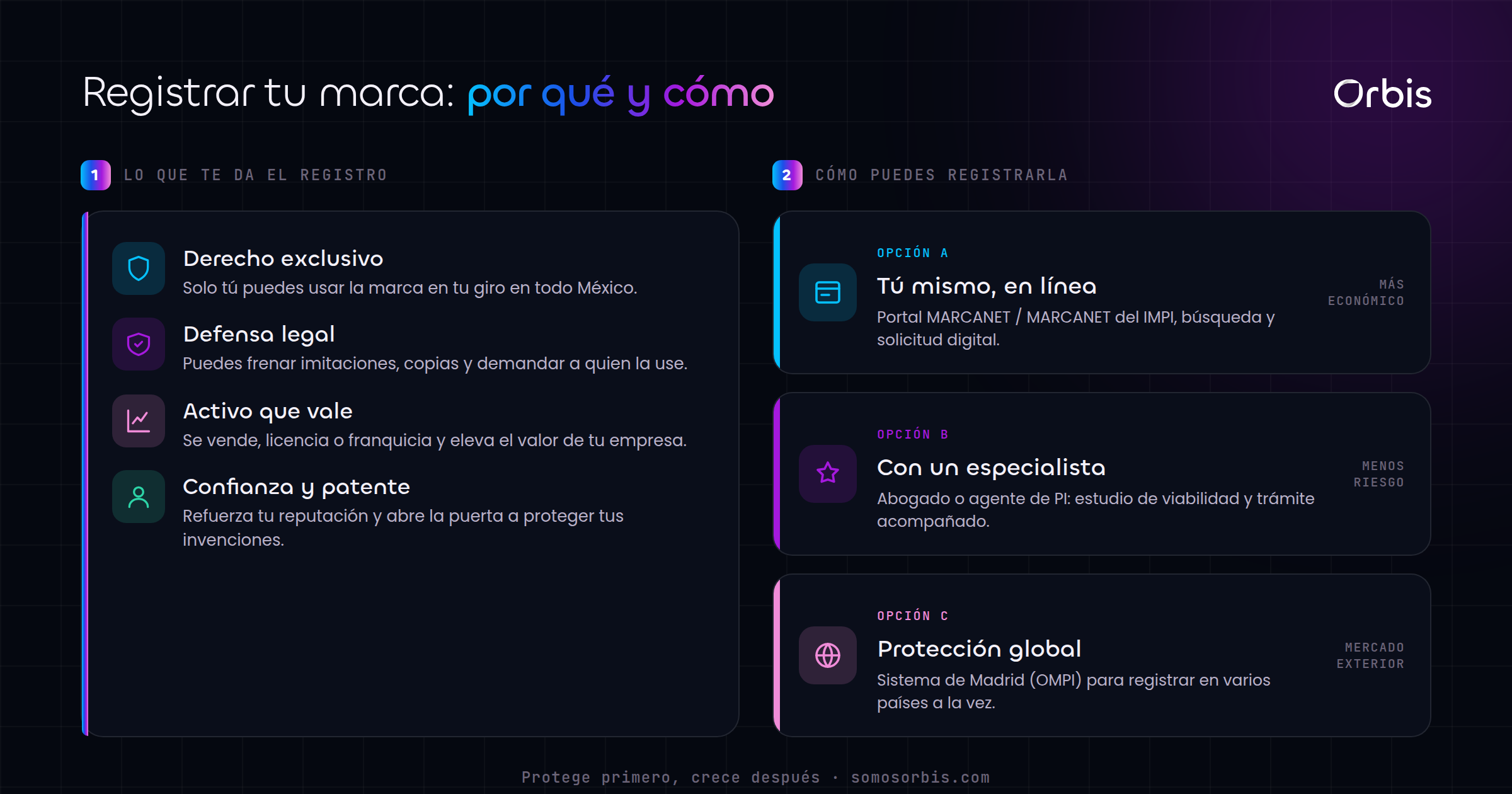 Beneficios de registrar tu marca en el IMPI: exclusividad, protección legal y diferenciación en el mercado.